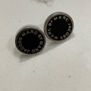 Marc Jacobs silver and black stud earrings